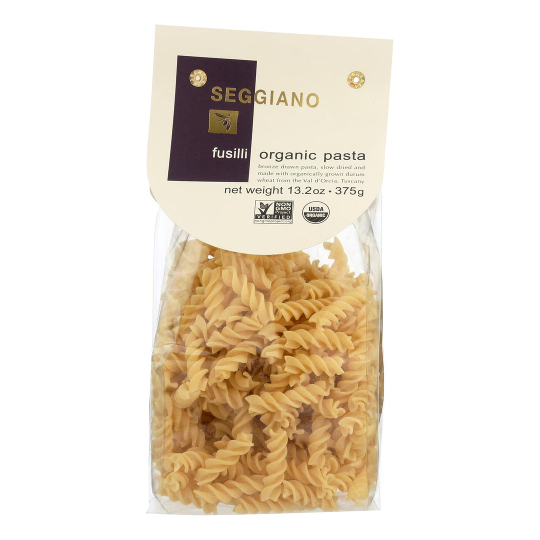 Seggiano - Pasta Organic Fusilli - Case Of 6 - 13.2 Ounces - Maras Green