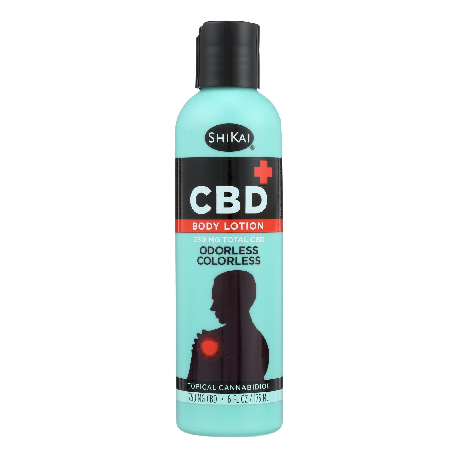 Shikai Products - Body Lotion Cbd - 1 Each - 6 Fz - Maras Green