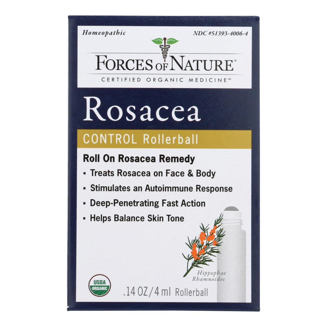 Forces Of Nature - Rosacea Control - 1 Each - 4 Ml - Maras Green