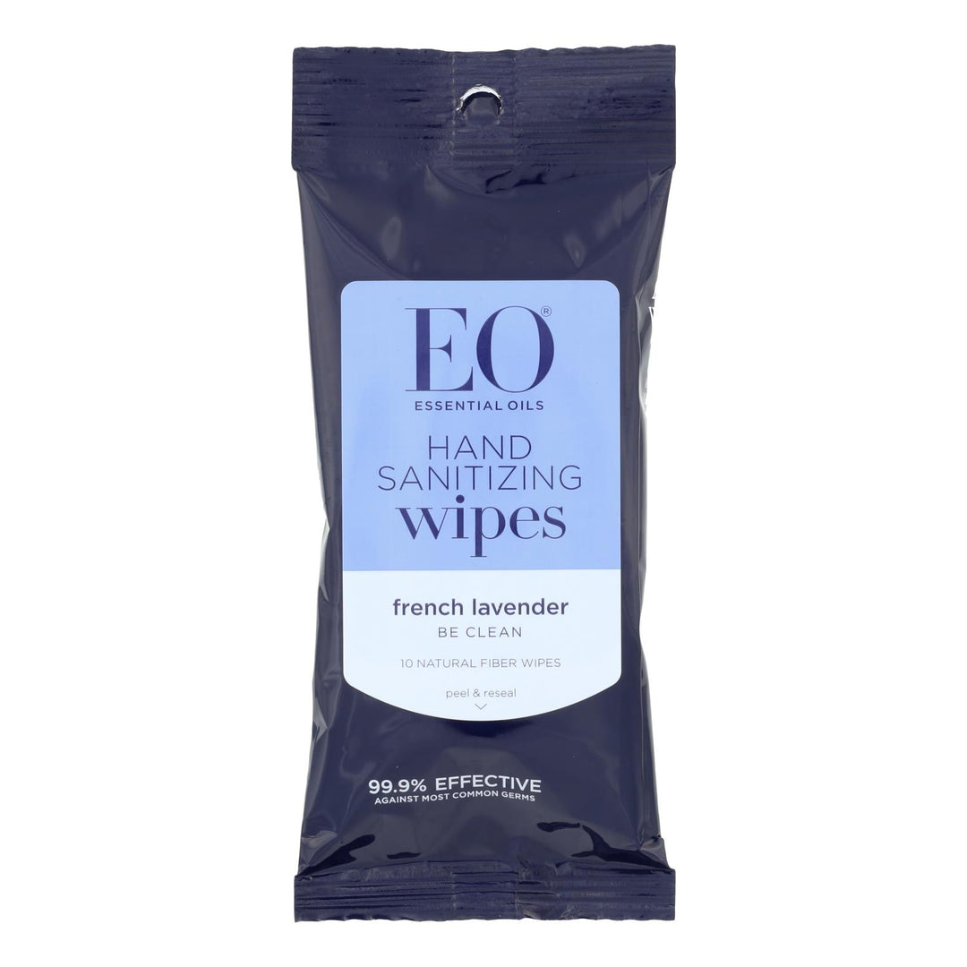 Eo Products - Hand Sanitizer Wipes Display Center - Lavender - Case Of 6 - 10 Pack - Maras Green