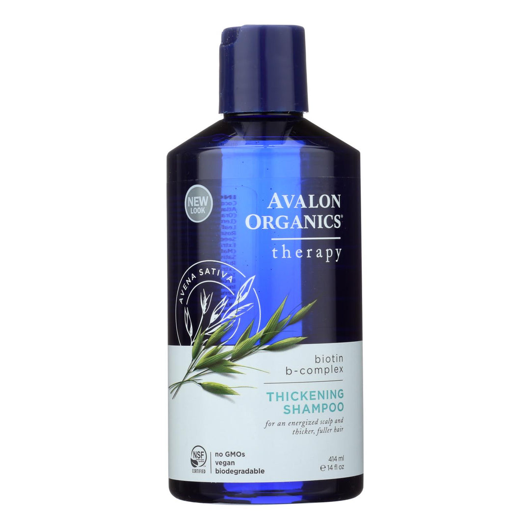 Avalon Organics Thickening Shampoo Biotin B Complex Therapy - 14 Fl Oz - Maras Green