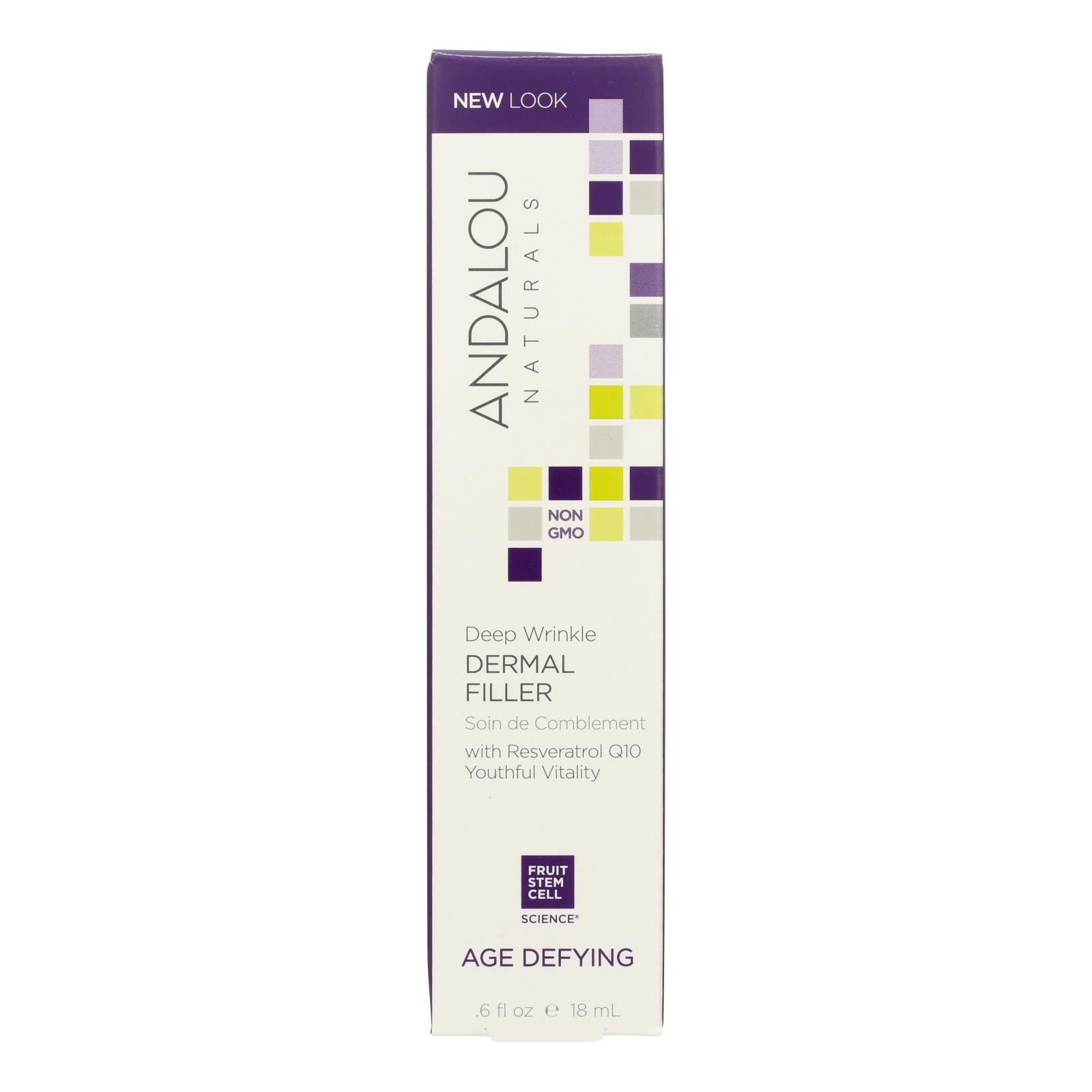 Andalou Naturals Age Defying Deep Wrinkle Dermal Filler - 0.6 Fl Oz - Maras Green
