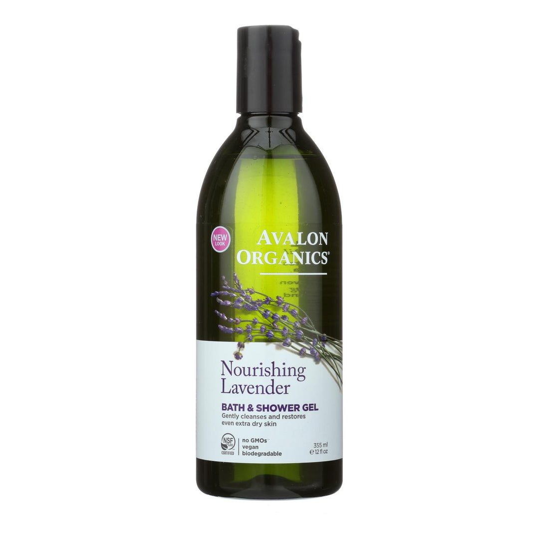 Avalon Organics Bath And Shower Gel Lavender - 12 Fl Oz - Maras Green