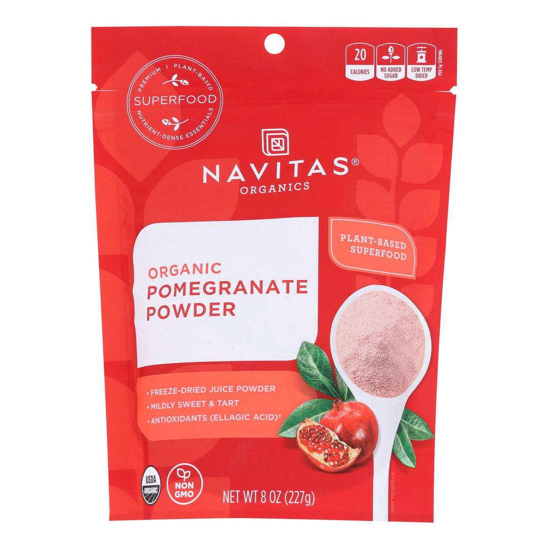 Navitas Naturals Pomegranate Powder - Organic - Freeze - dried - 8 Oz - Case Of 6 - Maras Green