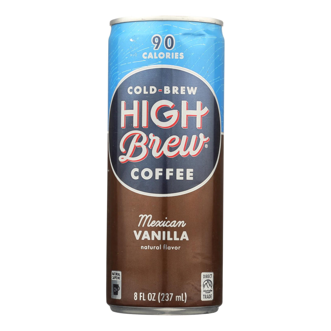 High Brew Coffee Coffee - Ready To Drink - Mexican Vanilla - 8 Oz - Case Of 12 - Maras Green