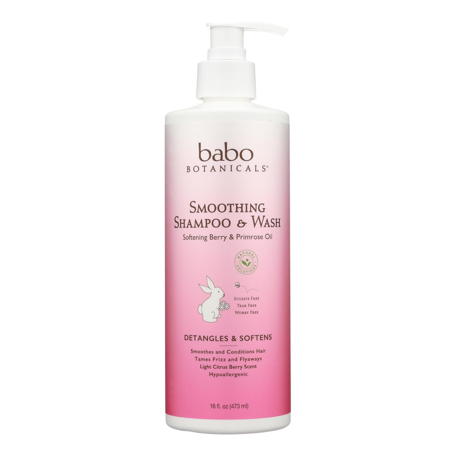 Babo Botanicals - Shampoo - Softening Berry And Primrose Oil - 1 Each - 16 Fl Oz. - Maras Green