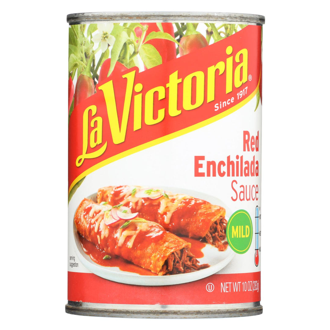 La Victoria - Red Enchilada Sauce - Mild - Case Of 12 - 10 Oz. - Maras Green