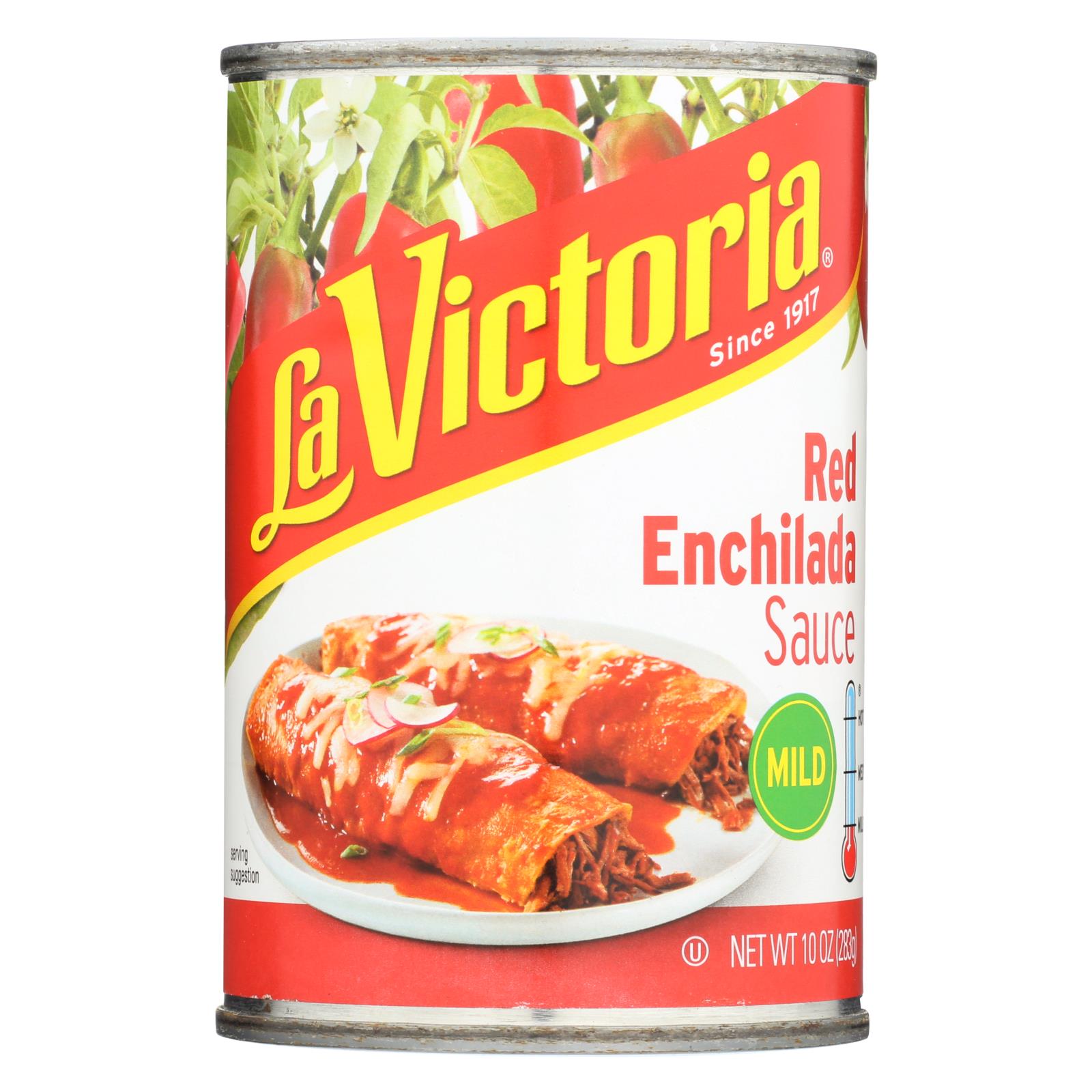 La Victoria - Red Enchilada Sauce - Mild - Case Of 12 - 10 Oz. - Maras Green
