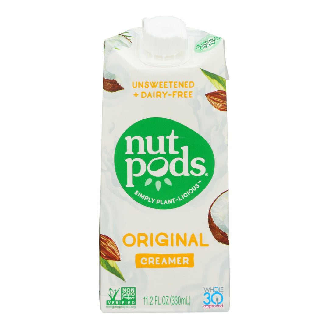 Nutpods - Non - dairy Creamer Original Unsweetened - Case Of 12 - 11.2 Fl Oz. - Maras Green