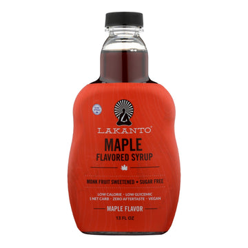 Lakanto Monk Fruit Sweetened Maple Flavored Syrup - Case Of 8 - 13 Fz - Maras Green
