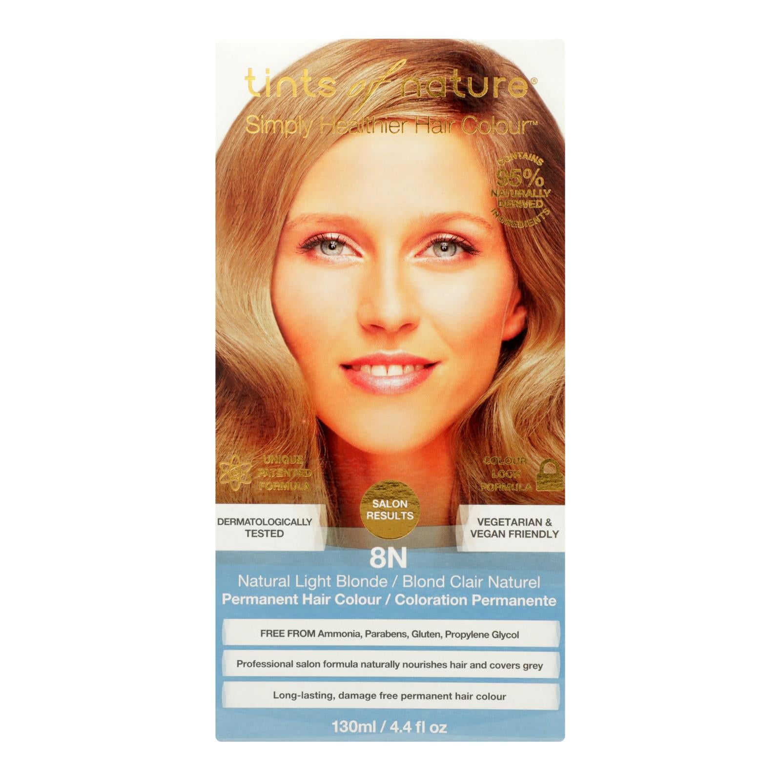 Tints Of Nature 8n Natural Light Blonde Hair Color  - 1 Each - 4.4 Fz - Maras Green