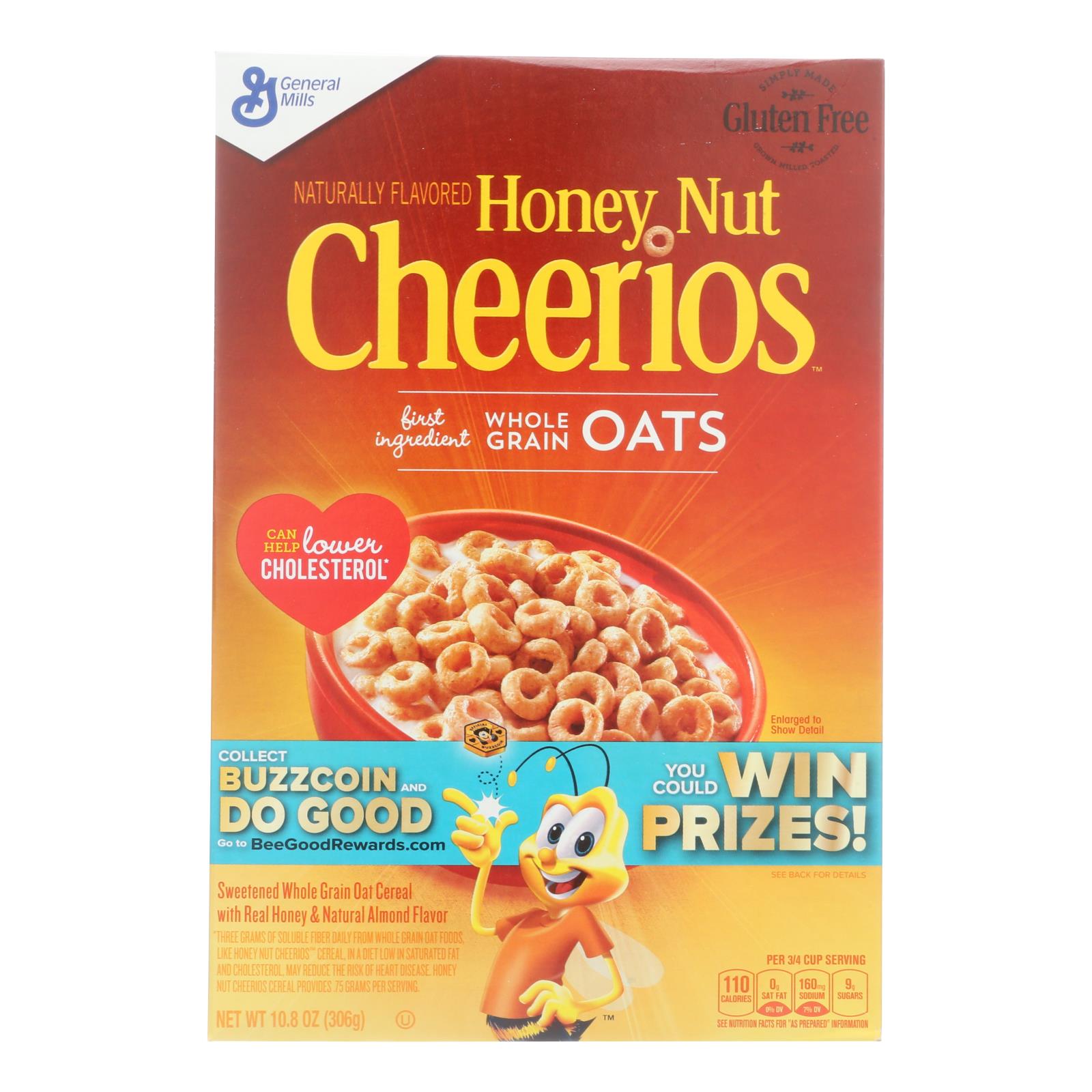 General Mills - Cereal Cheerios Honey Nut - Case Of 12 - 10.8 Oz - Maras Green
