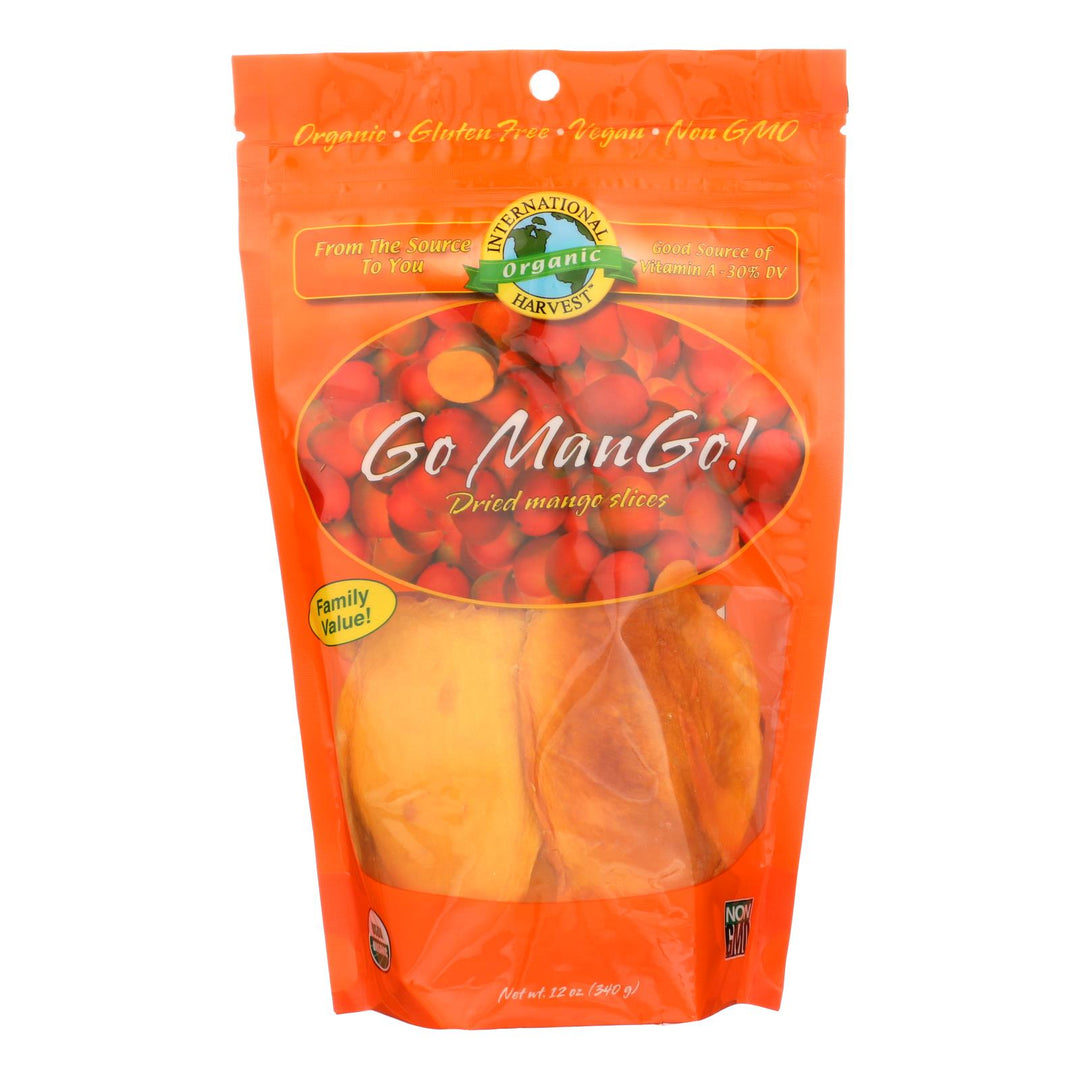 International Harvest Go Mango! Dried Mango Slices - Case Of 6 - 12 Oz - Maras Green