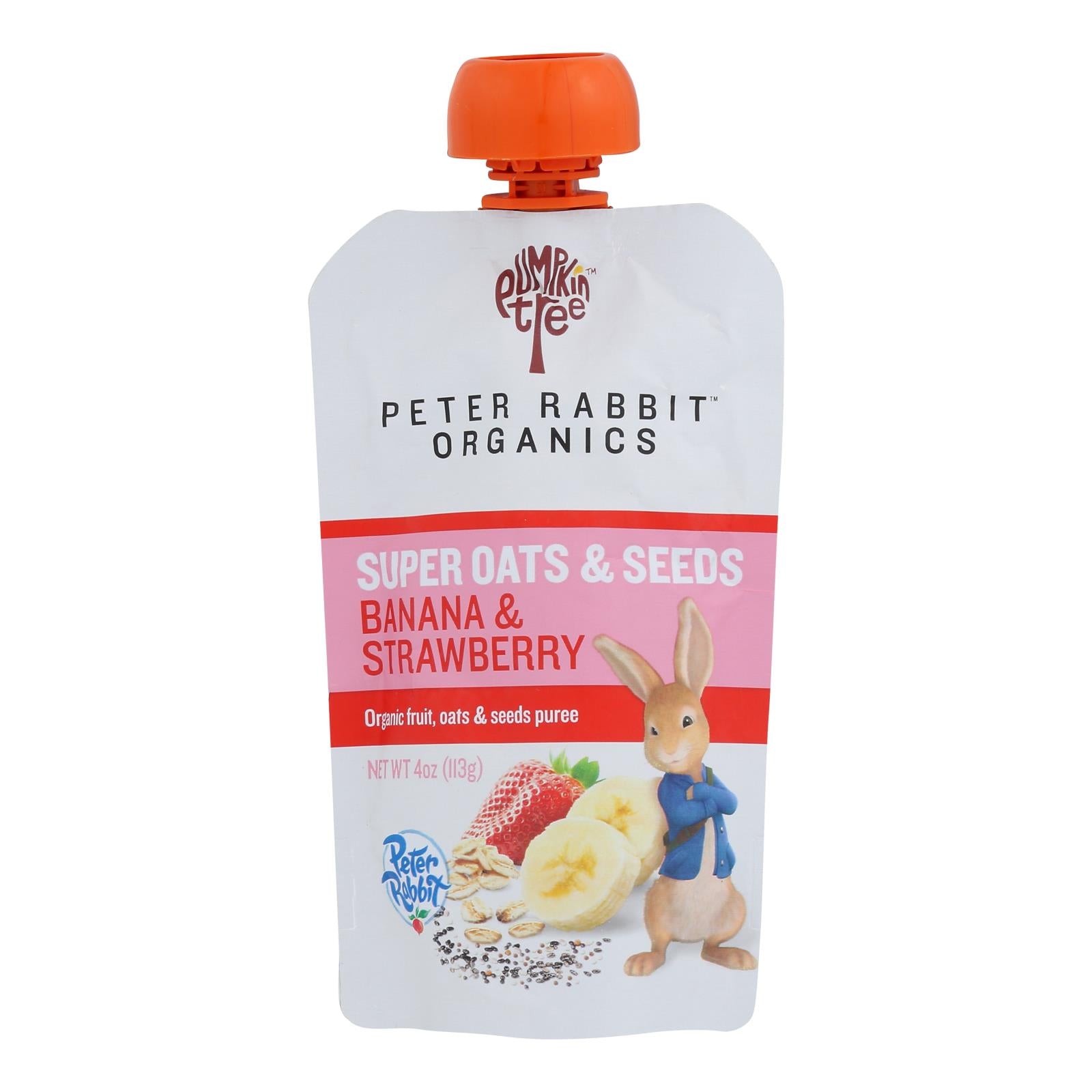 Peter Rabbit Organics - Oats&seeds Bana&straw - Case Of 10 - 4 Oz - Maras Green
