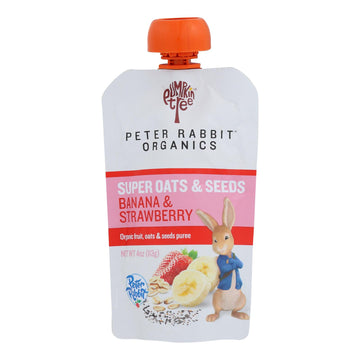Peter Rabbit Organics - Oats&seeds Bana&straw - Case Of 10 - 4 Oz - Maras Green