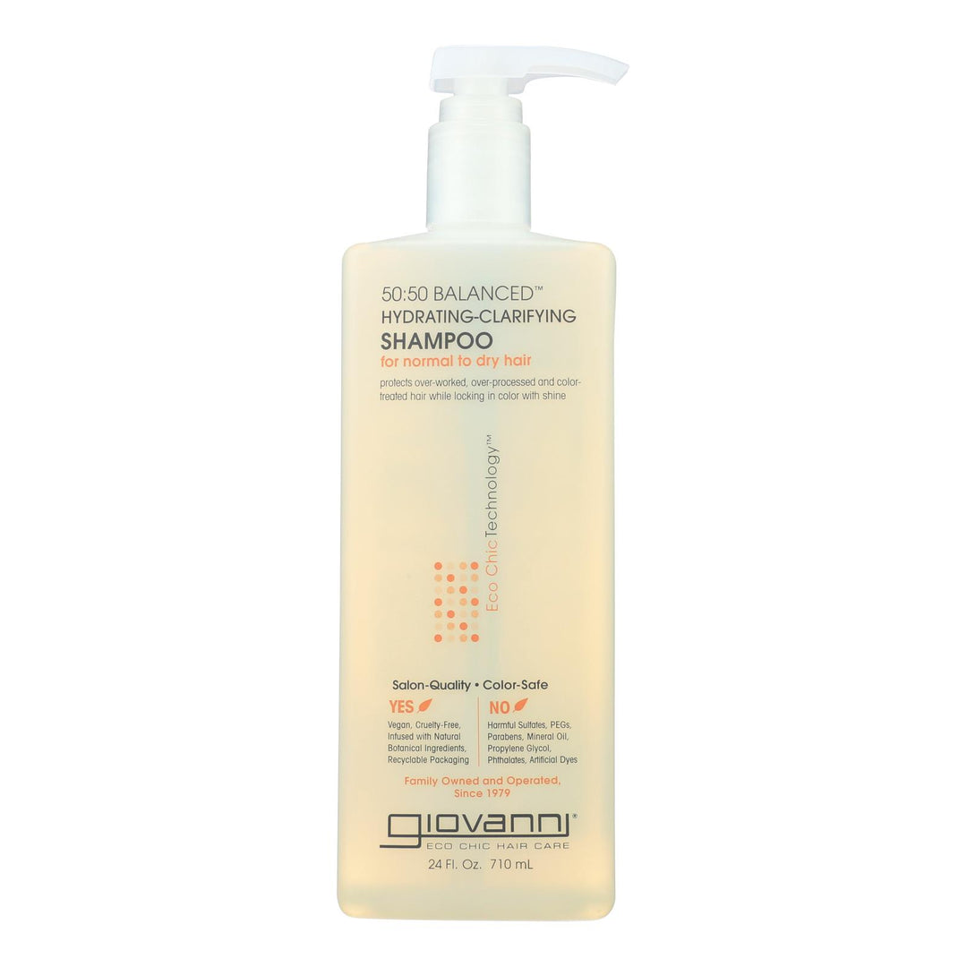 Giovanni Hair Care Products - Shampoo 50:50 Balance Hydrating - 24 Fz - Maras Green