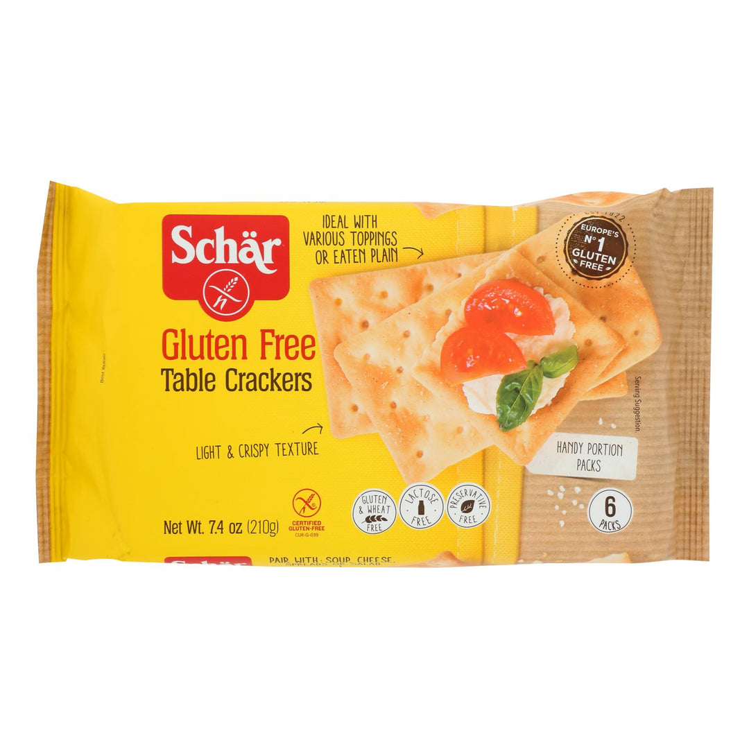 Schär Gluten Free Table Crackers - Case Of 5 - 7.4 Oz - Maras Green