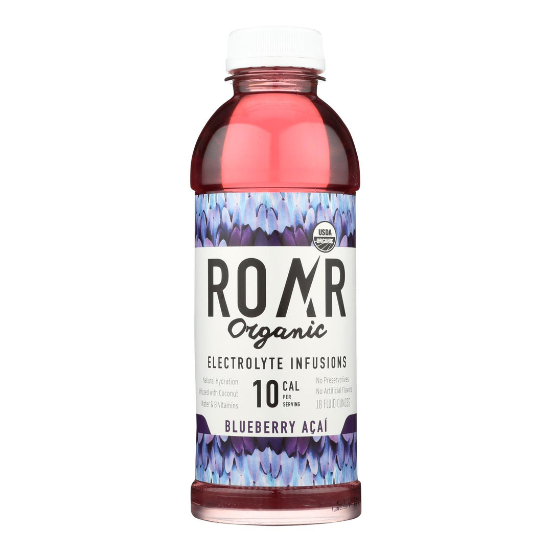 Roar Organic - Water Blueberry Acai - Case Of 12-18 Fz - Maras Green