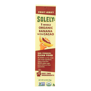 Solely Fruit - Fruit Jerky Banana Coco - Case Of 12 - .8 Oz - Maras Green