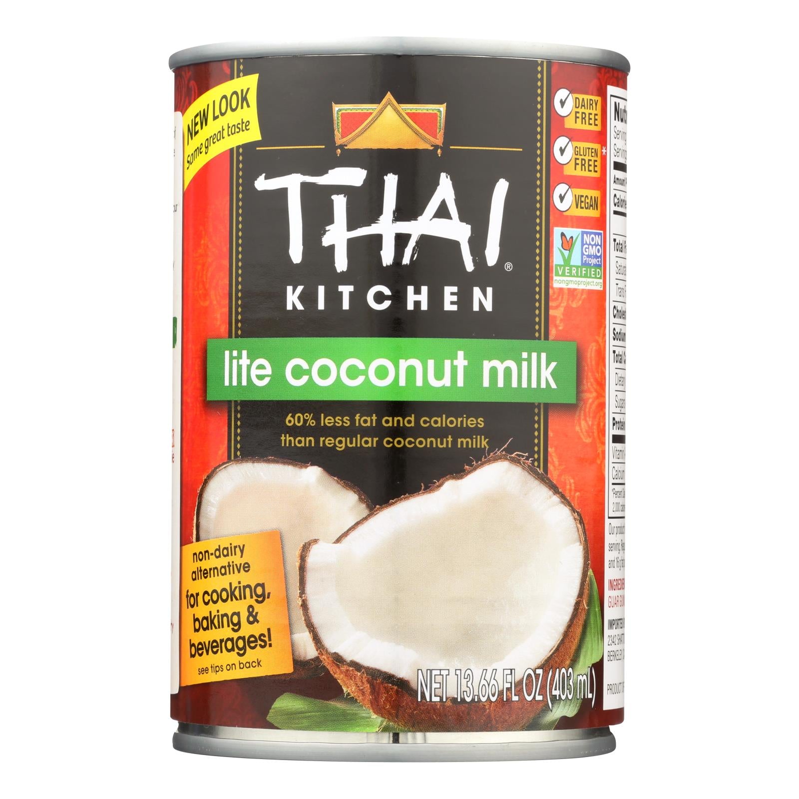 Thai Kitchen Lite Coconut Milk - Case Of 12 - 13.66 Fl Oz. - Maras Green
