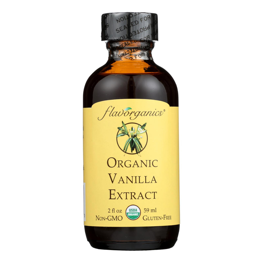 Flavorganics Extract - Organic - Vanilla - 2 Oz - Case Of 12 - Maras Green