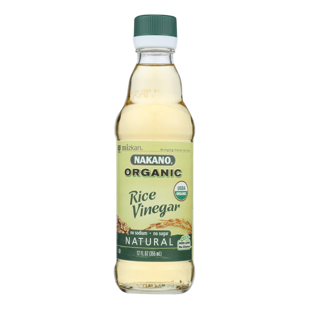 Nakano Vinegar - Organic - Natural Rice - Case Of 6 - 12 Oz - Maras Green