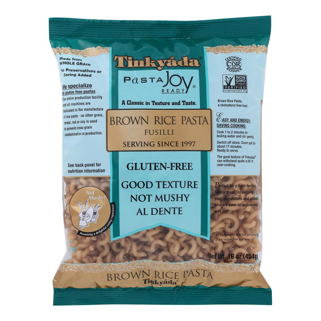 Tinkyada Brown Rice Pasta - Fusilli - Case Of 12 - 16 Oz - Maras Green