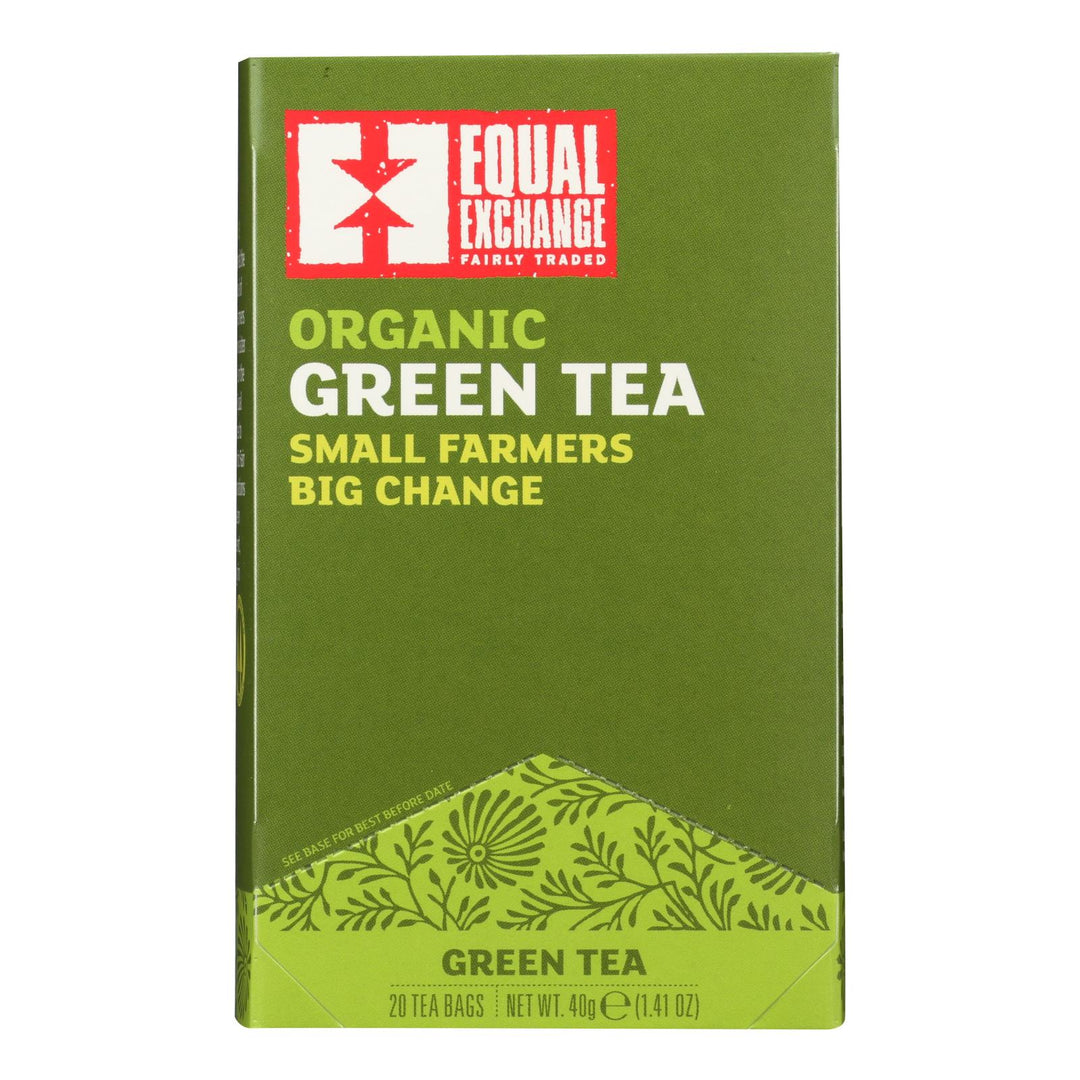 Equal Exchange Organic Green Tea - Green Tea - Case Of 6 - 20 Bags - Maras Green
