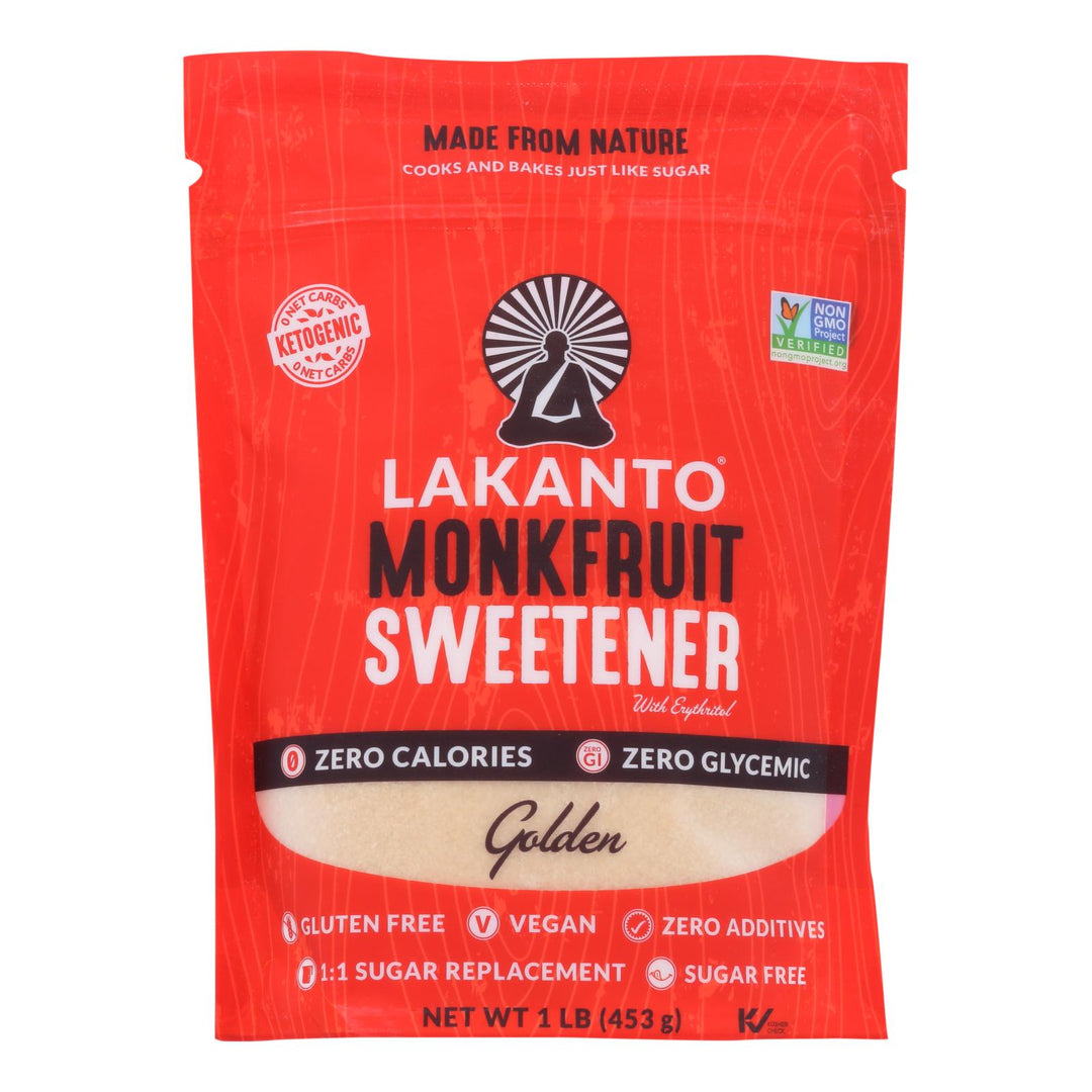 Lakanto - Monkfruit Sweetener - Golden - Case Of 8 - 16 Oz. - Maras Green