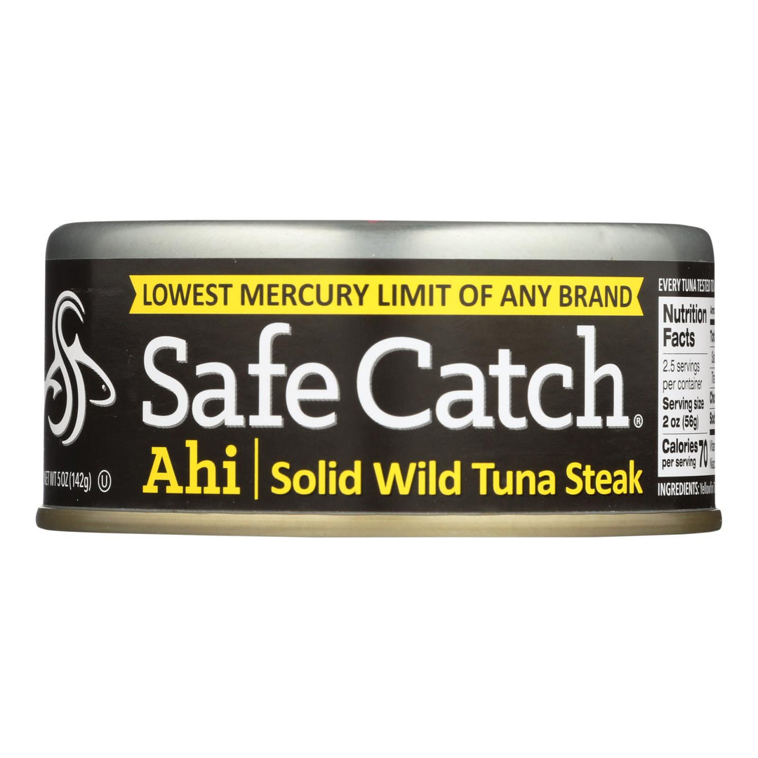 Safe Catch - Tuna Ahi - wild Yellowfin - Case Of 6 - 5 Oz - Maras Green