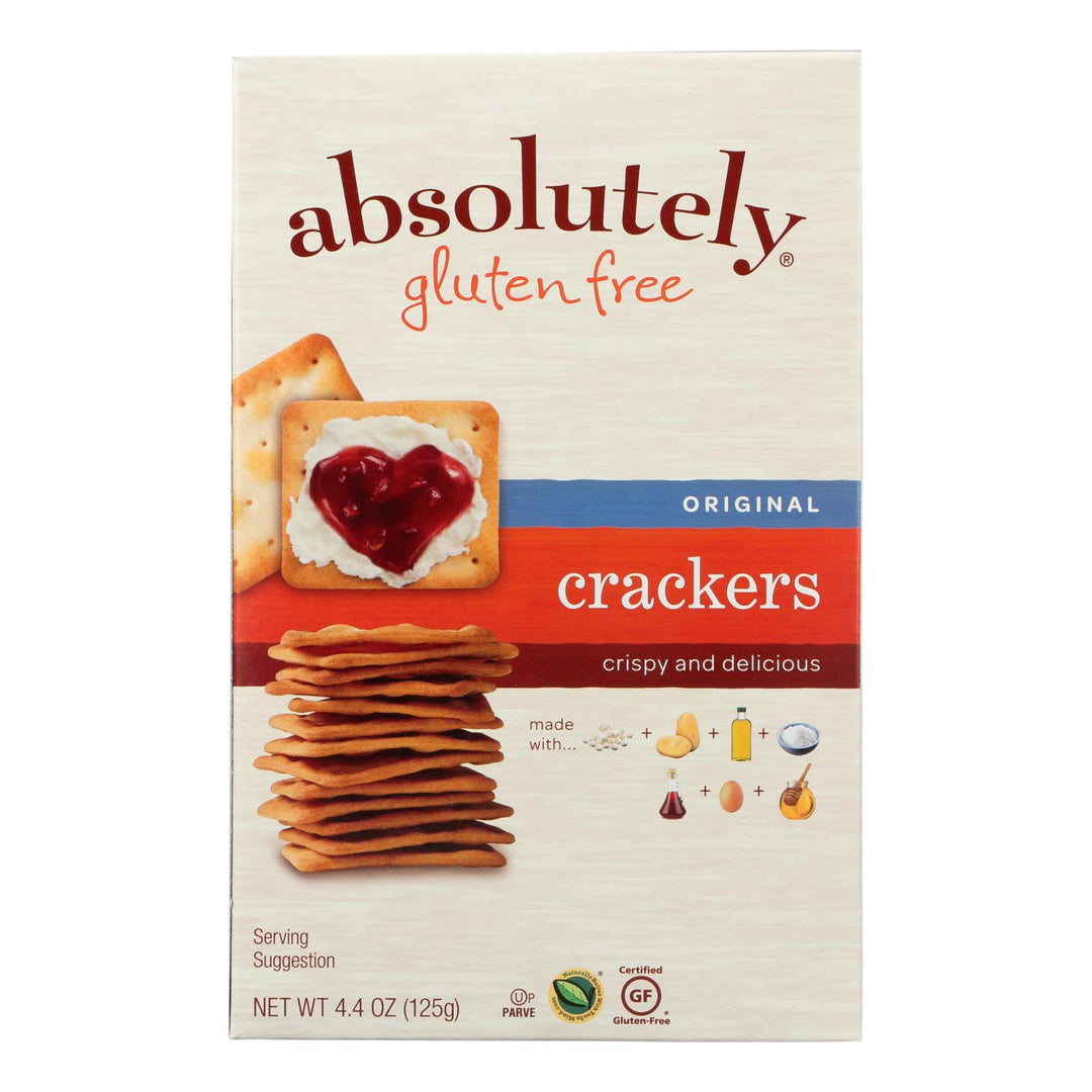 Absolutely Gluten Free - Crackers - Original - Case Of 12 - 4.4 Oz. - Maras Green