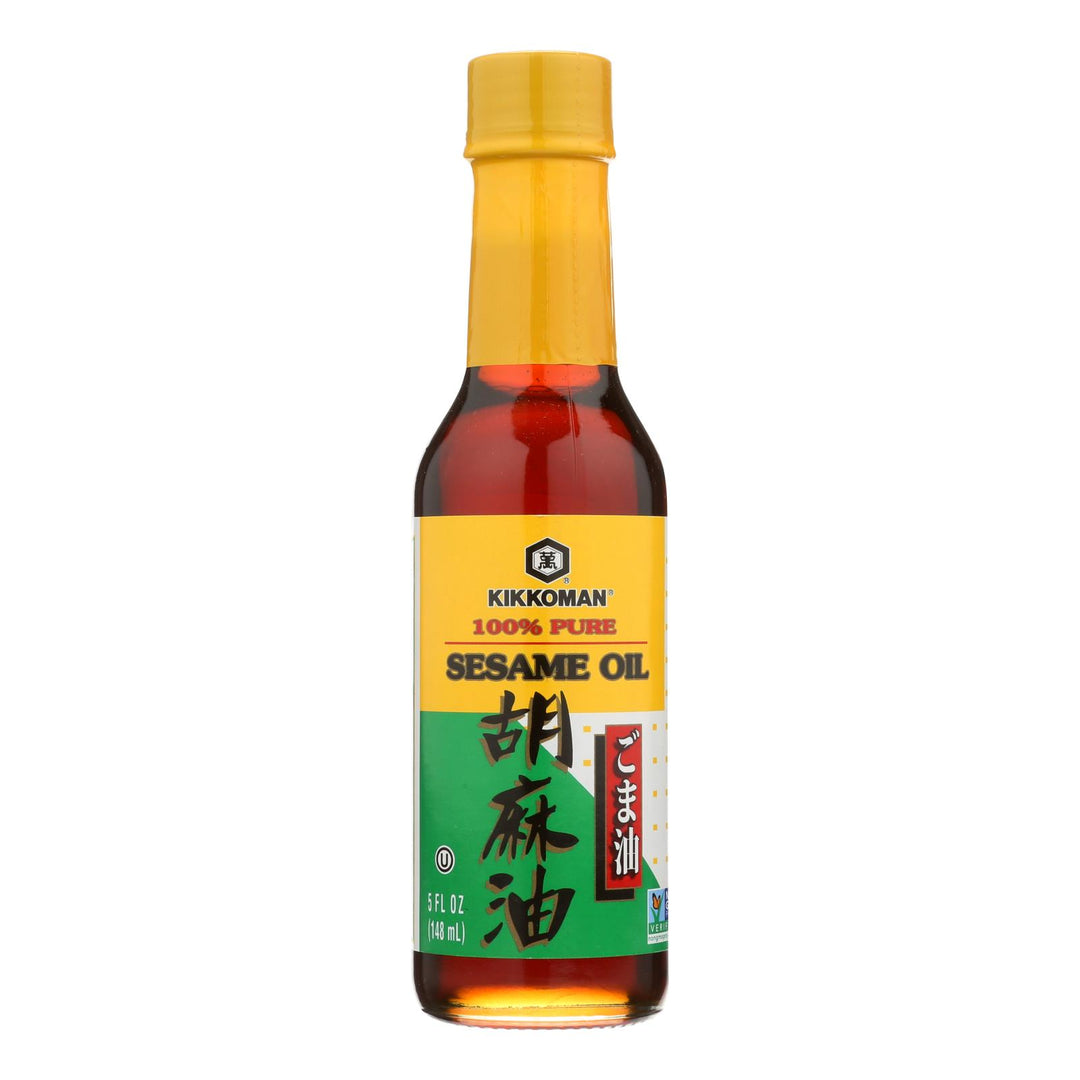Kikkoman Sesame Oil - Case Of 12 - 5 Fl Oz. - Maras Green