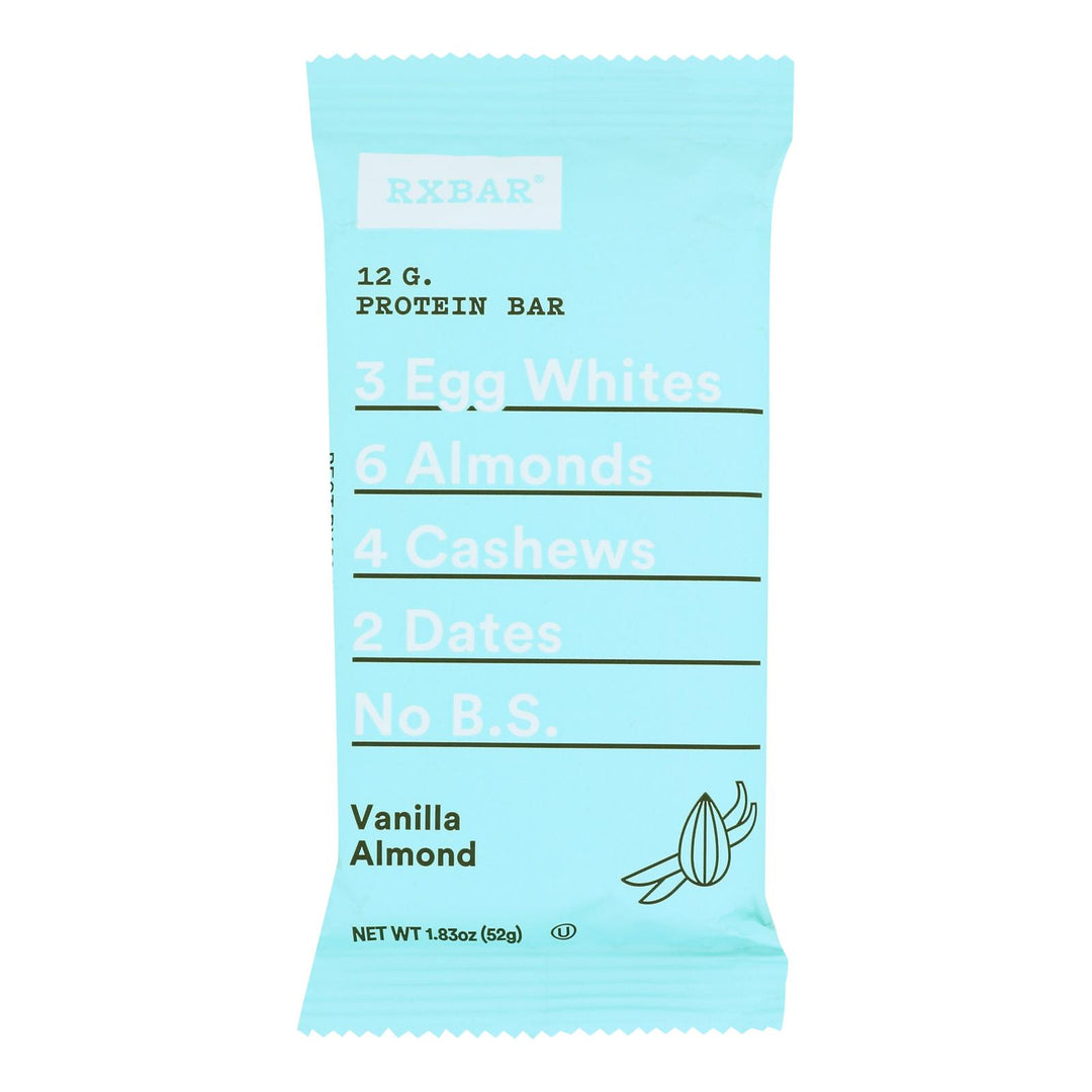 Rxbar - Protein Bar Vanilla Almond - Case Of 12 - 1.83 Oz - Maras Green
