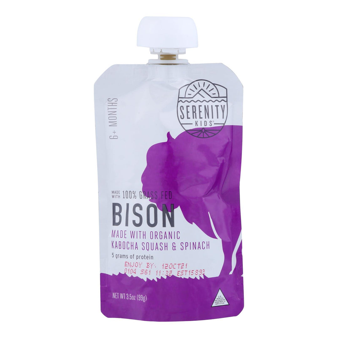 Serenity Kids Llc - Pouch Bison Kabocha - Case Of 6 - 3.5 Oz - Maras Green