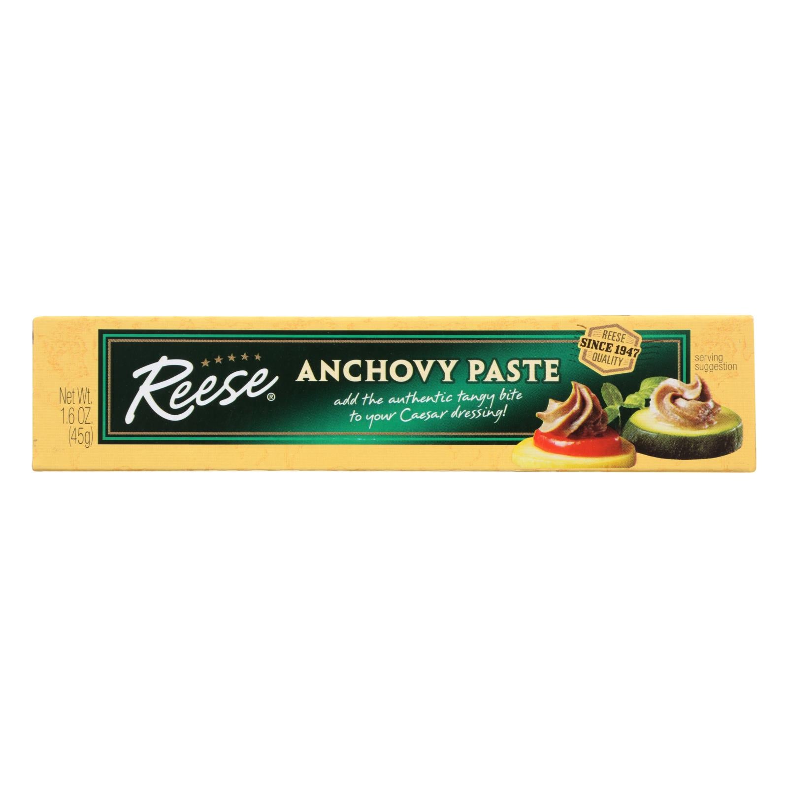 Reese Paste - Anchovy - Case Of 10 - 1.6 Oz - Maras Green