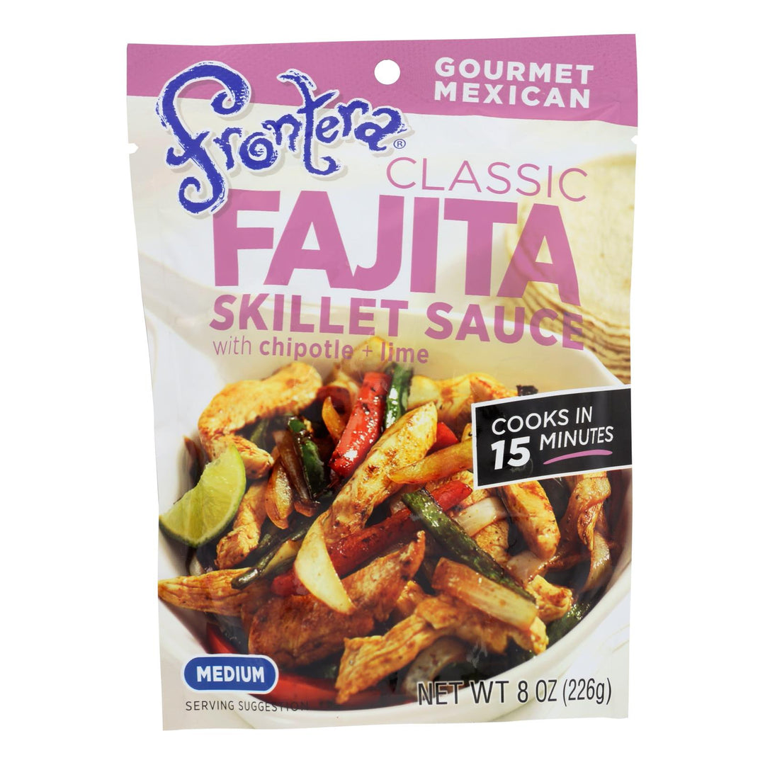 Frontera Foods Classic Fajita Skillet Sauce - Classic Fajita - Case Of 6 - 8 Oz. - Maras Green