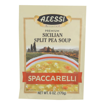 Alessi - Split Pea Soup - Spaccarelli - Case Of 6 - 6 Oz. - Maras Green