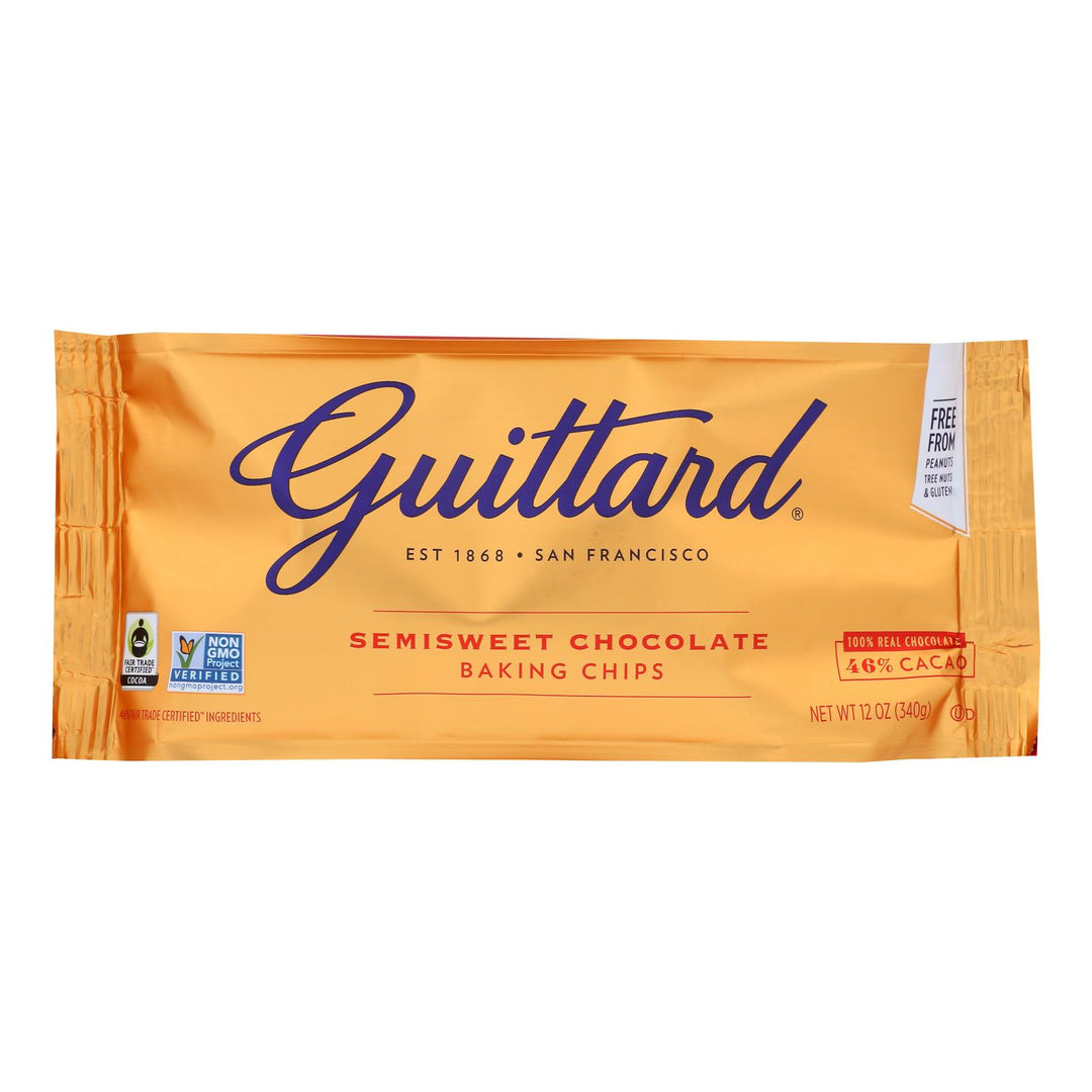 Guittard Chocolate Semi Sweet Chocolate - Case Of 12 - 12 Oz. - Maras Green