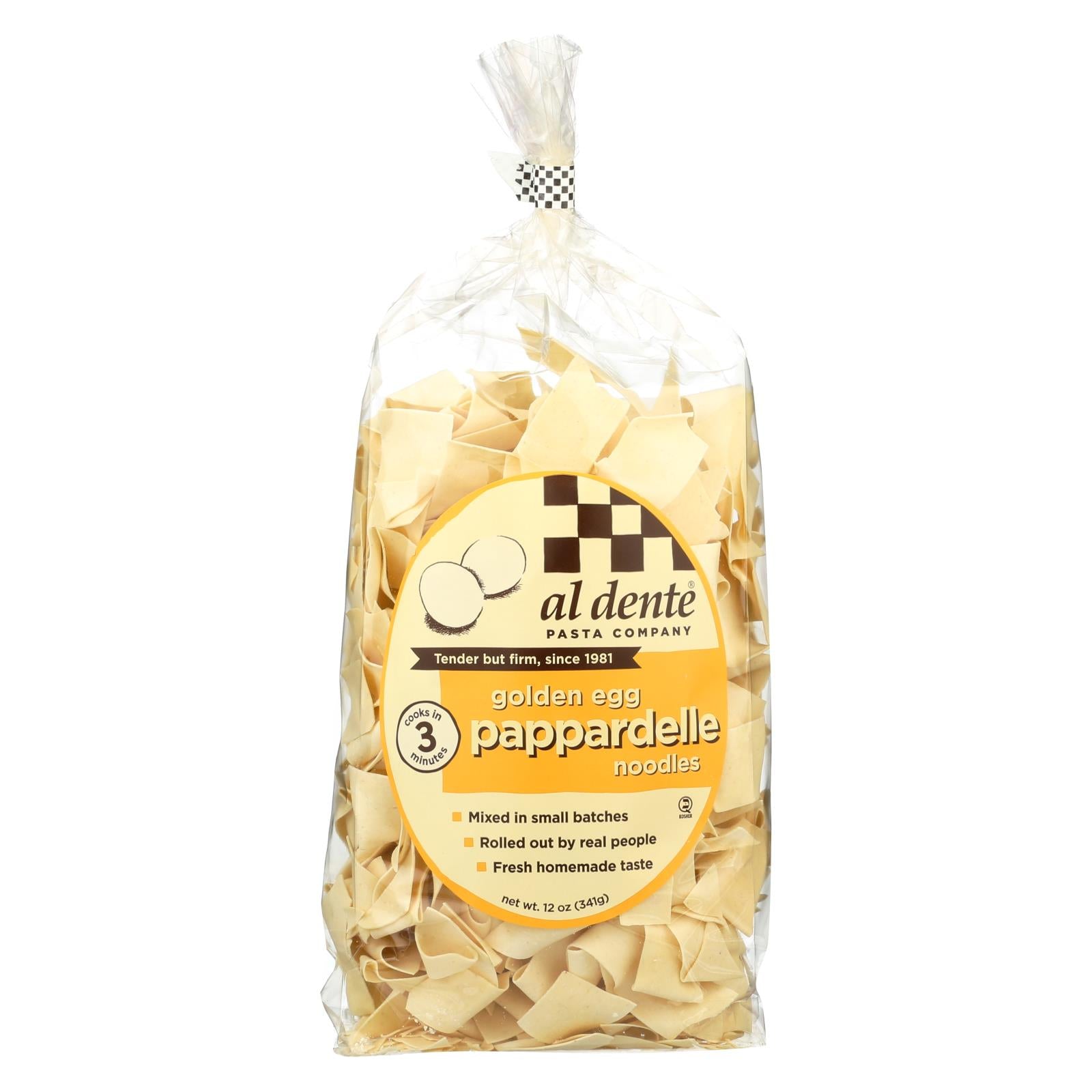 Al Dente - Pappardelle - Golden Egg - Case Of 6 - 12 Oz. - Maras Green