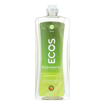 Earth Friendly Dish Mate Liquid Dish Soap - Natural Pear - Case Of 6 - 25 Fl Oz. - Maras Green