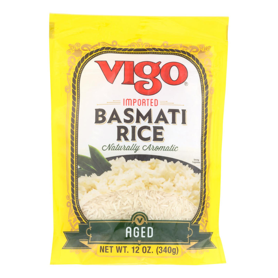 Vigo Rice - Basmati - Case Of 6 - 12 Oz - Maras Green