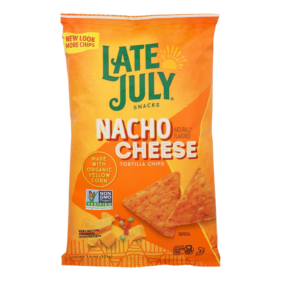 Late July Snacks - Tort Chip Nacho Chs - Case Of 12 - 7.8 Oz - Maras Green