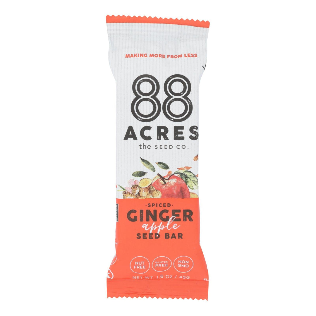 88 Acres - Bars - Apple And Ginger - Case Of 9 - 1.6 Oz. - Maras Green