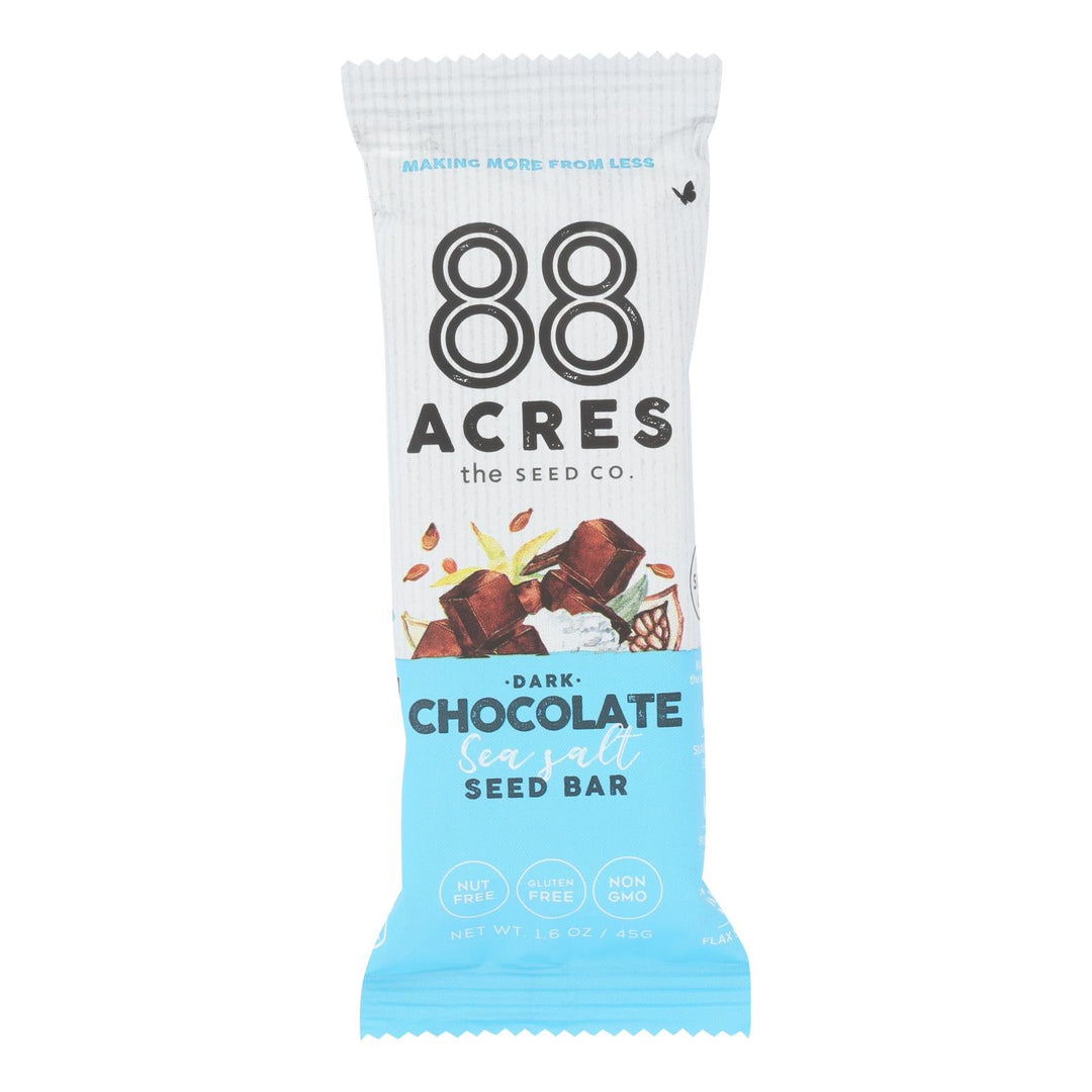 88 Acres - Bars - Chocolate And Sea Salt - Case Of 9 - 1.6 Oz. - Maras Green