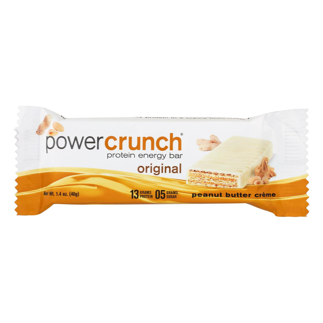 Power Crunch Bar - Peanut Butter Cream - Case Of 12 - 1.4 Oz - Maras Green