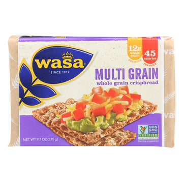 Wasa Crispbread Multigrain - Whole Grain - Case Of 12 - 9.7 Oz. - Maras Green
