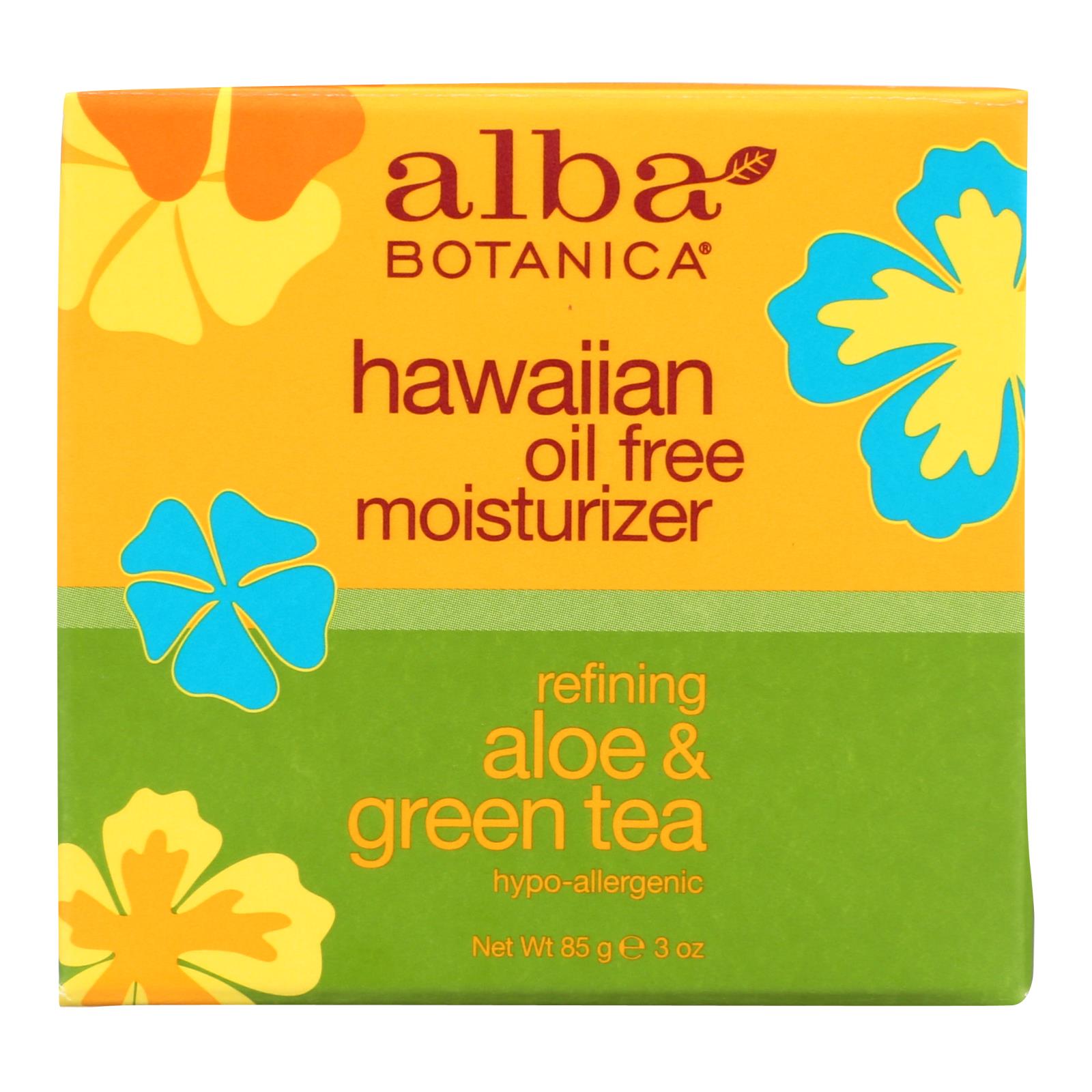 Alba Botanica - Hawaiian Aloe And Green Tea Moisturizer Oil - free - 3 Oz - Maras Green