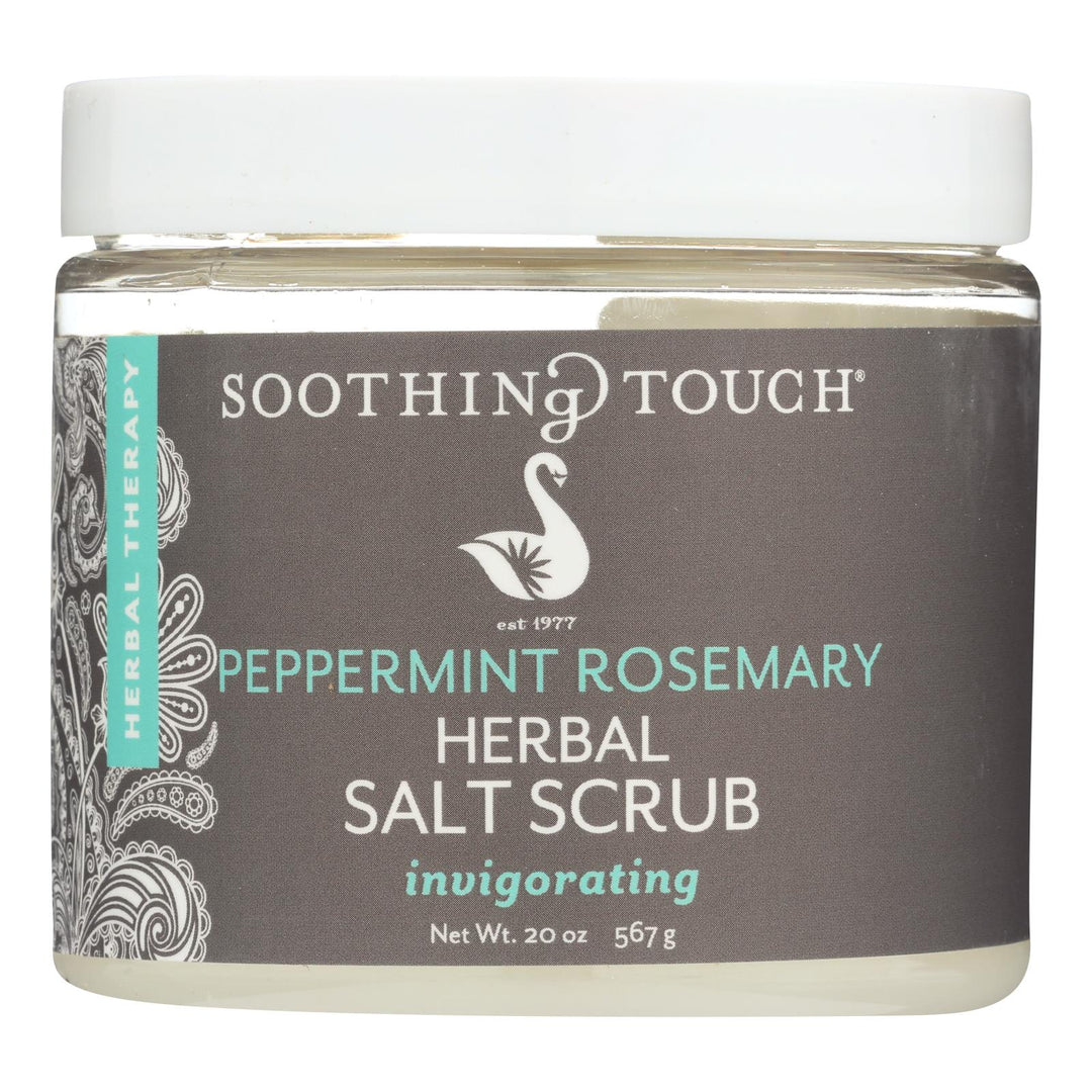 Soothing Touch Salt Scrub - Peppermint/rosemary - 20 Oz - Maras Green