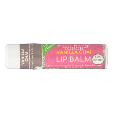 Soothing Touch Lip Balm - Vegan Vanilla Chai - Case Of 12 - .25 Oz - Maras Green