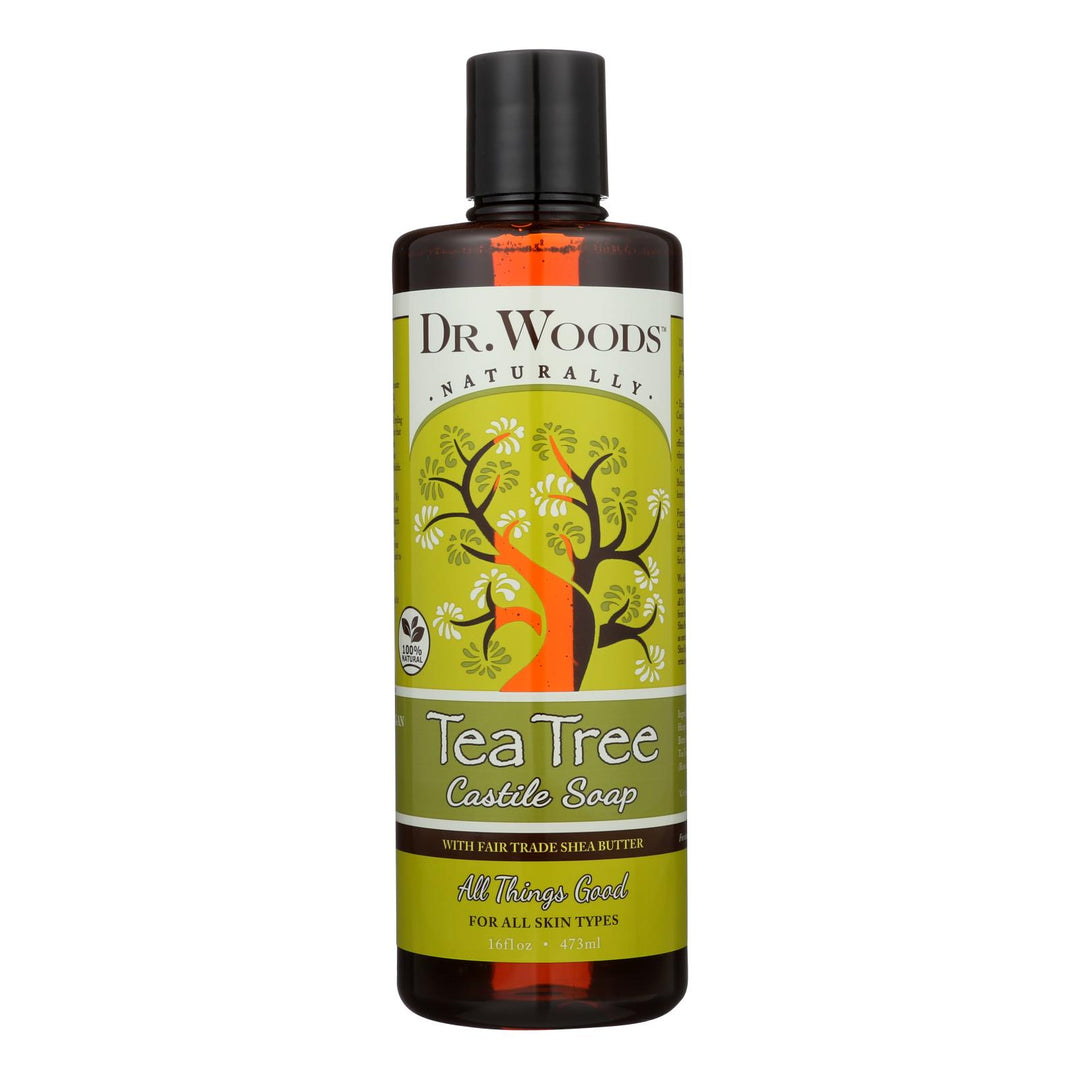 Dr. Woods Shea Vision Pure Castile Soap Tea Tree - 16 Fl Oz - Maras Green
